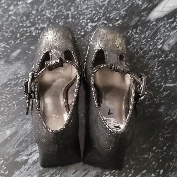 BRAND NEW CIRCUS NY by SAM EDELMAN KAY WOMEN'S PEWTER FLORAL PUMP - Picture 5 of 15